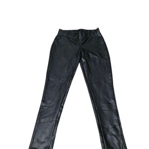 Fashion Nova Black Faux Leather Skinny Jeans